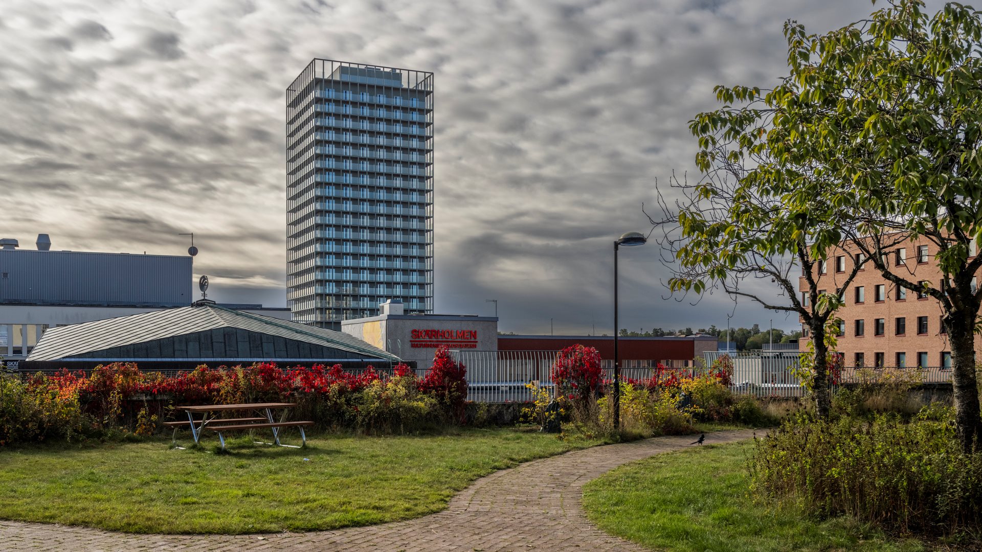 Höghus i Skärholmens centrum