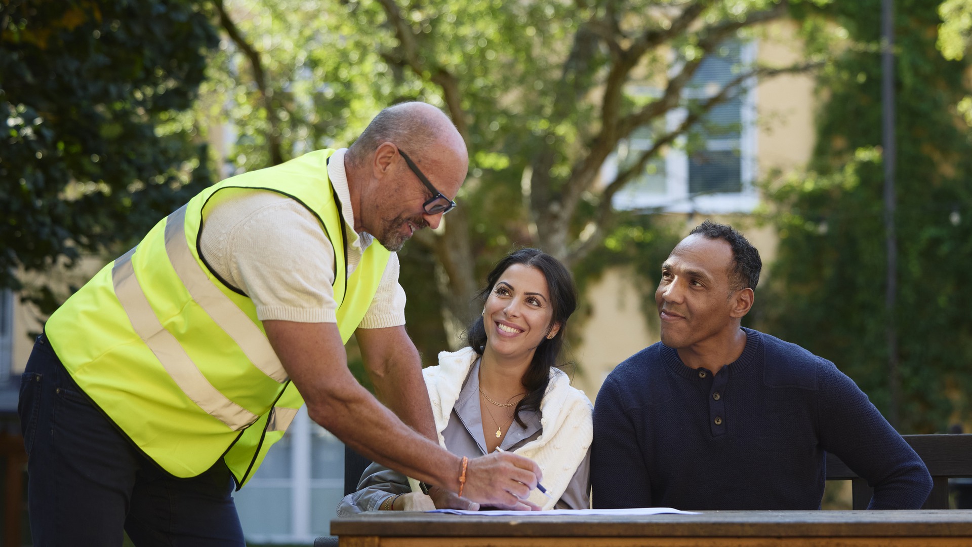 Fastighetsskötare med boende på innergård