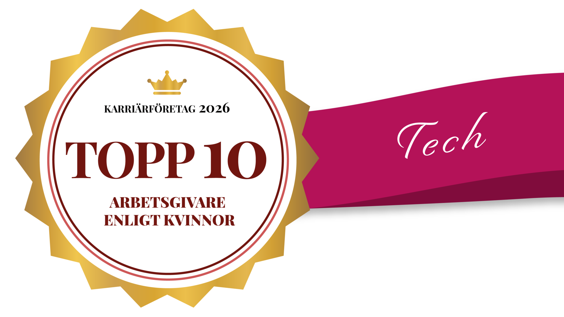 Emblem med texten topp tio