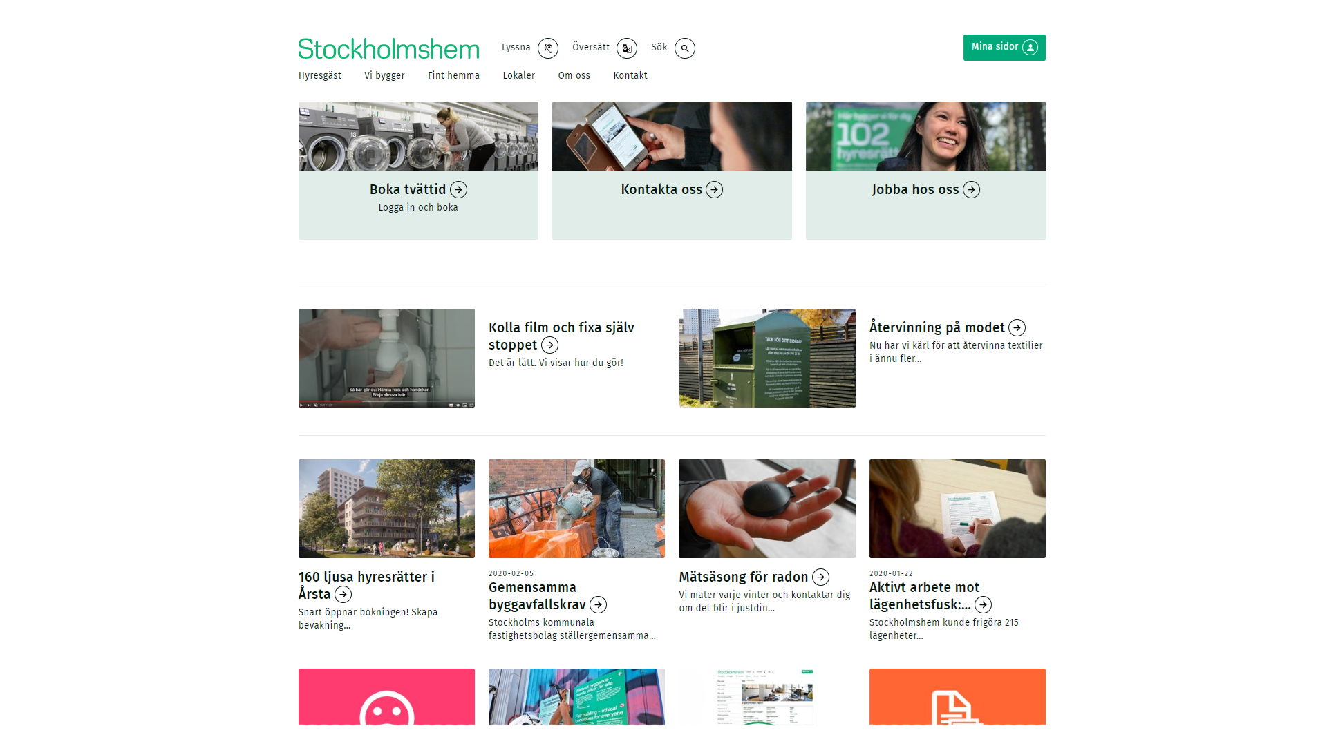 Skärmbild av stockholmshem.se