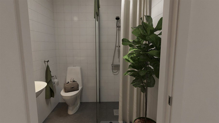 VR-bild duschrum